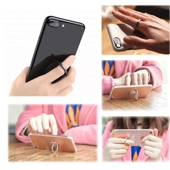 Phone Ring holder Metallic Rain Drop Phone Kickstand Phone Grip - Picture 4 of 8